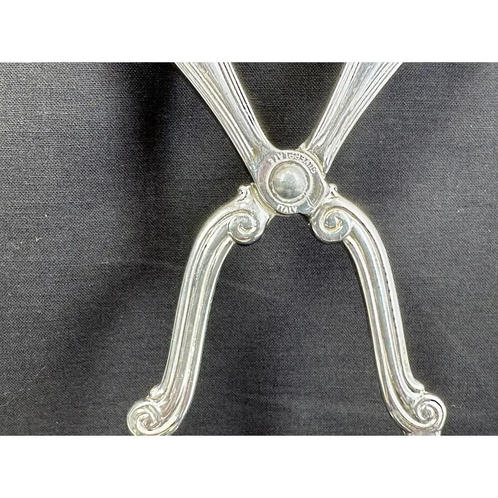 Gorham Heritage Silverplate Antique Salad Pastry Serving Tongs 10.75